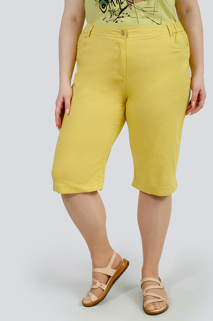 Капрі котонові в різних кольорах великих розмірів