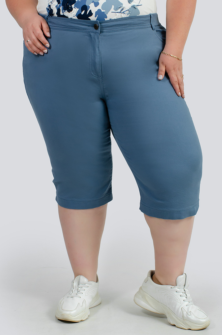 Капрі котонові в різних кольорах великих розмірів