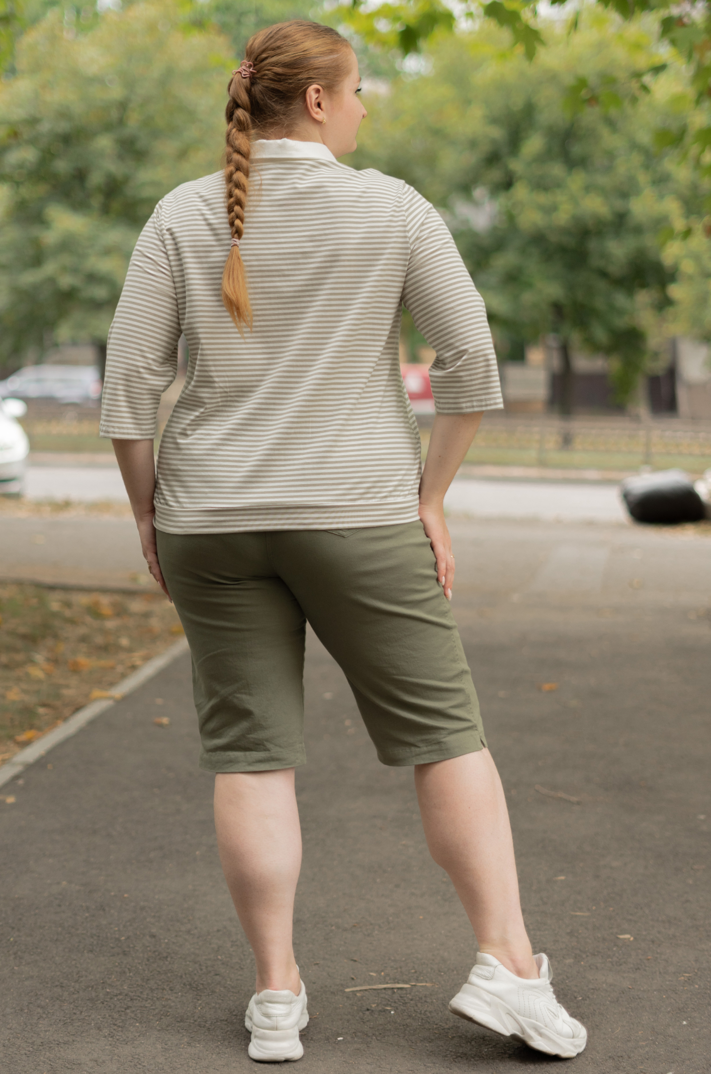 Капрі котонові в різних кольорах великих розмірів