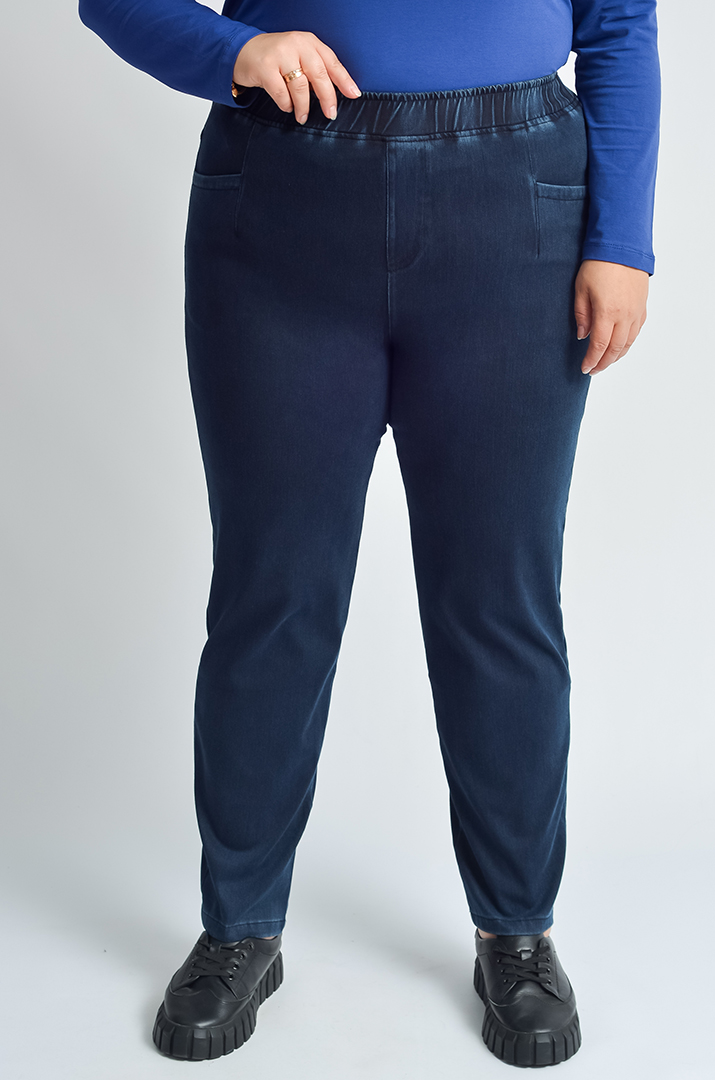 Джеггінси з еластичним поясом і кишенями великих розмірів