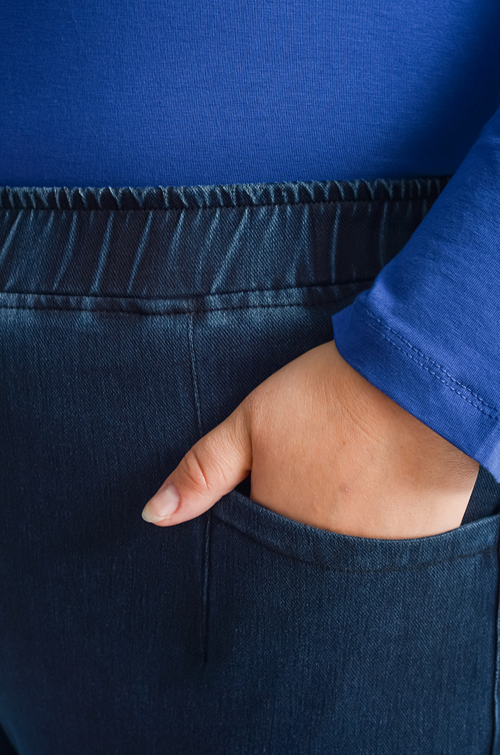 Джеггінси з еластичним поясом і кишенями великих розмірів