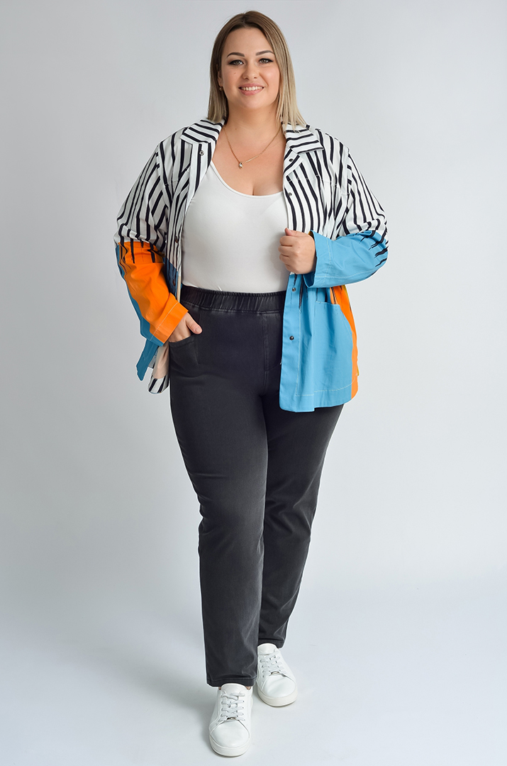 Джеггінси з еластичним поясом і кишенями великих розмірів