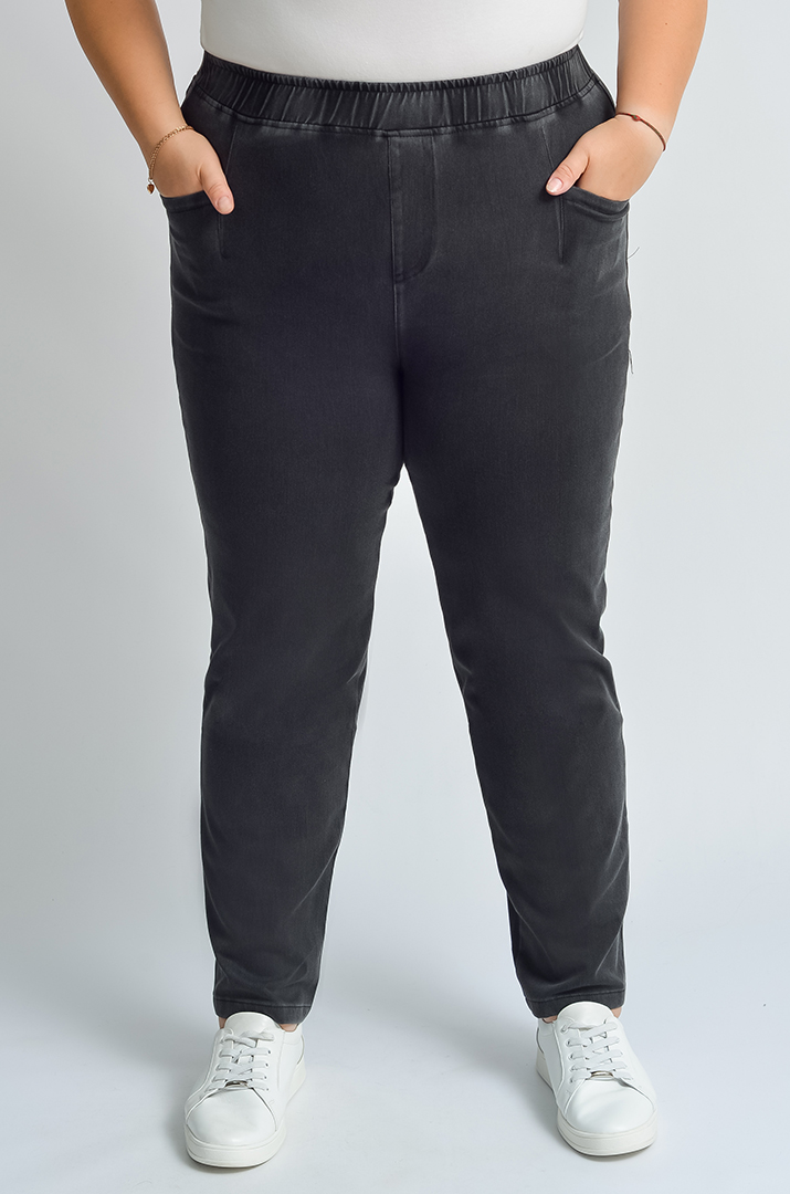 Джеггінси з еластичним поясом і кишенями великих розмірів