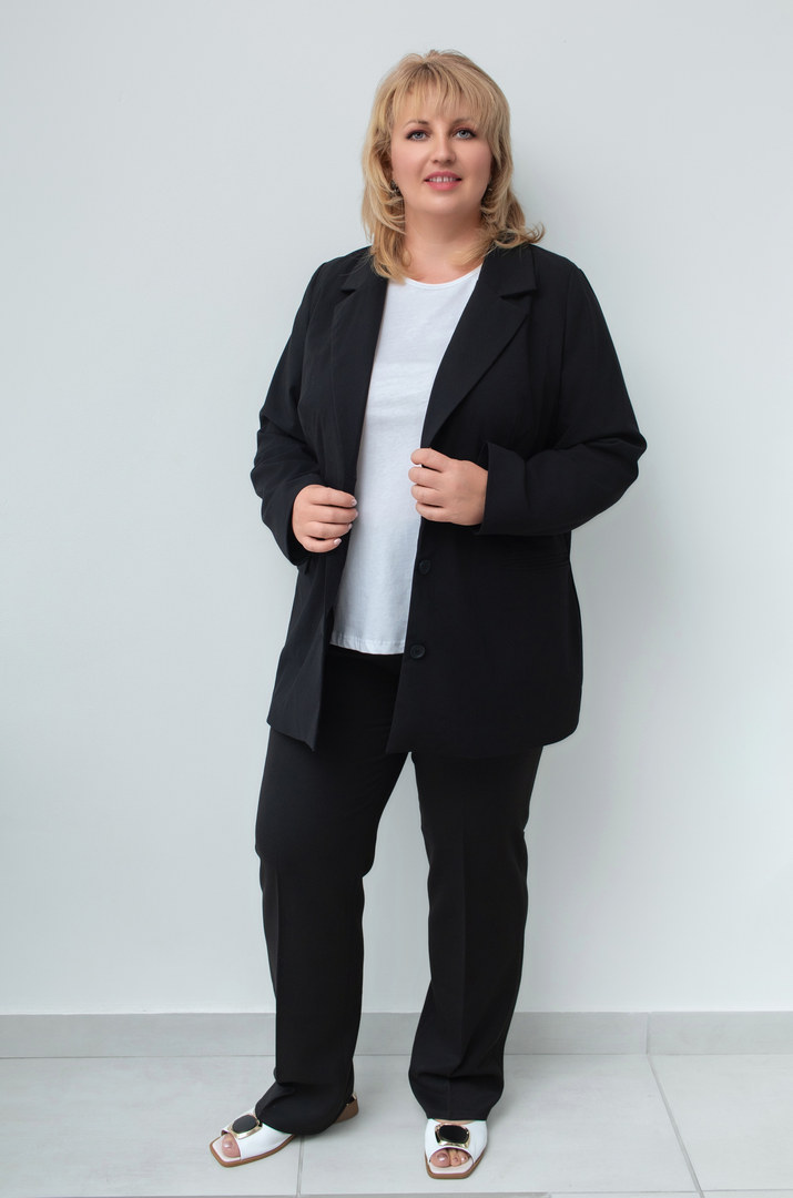 Классический удлиненный пиджак супер батал