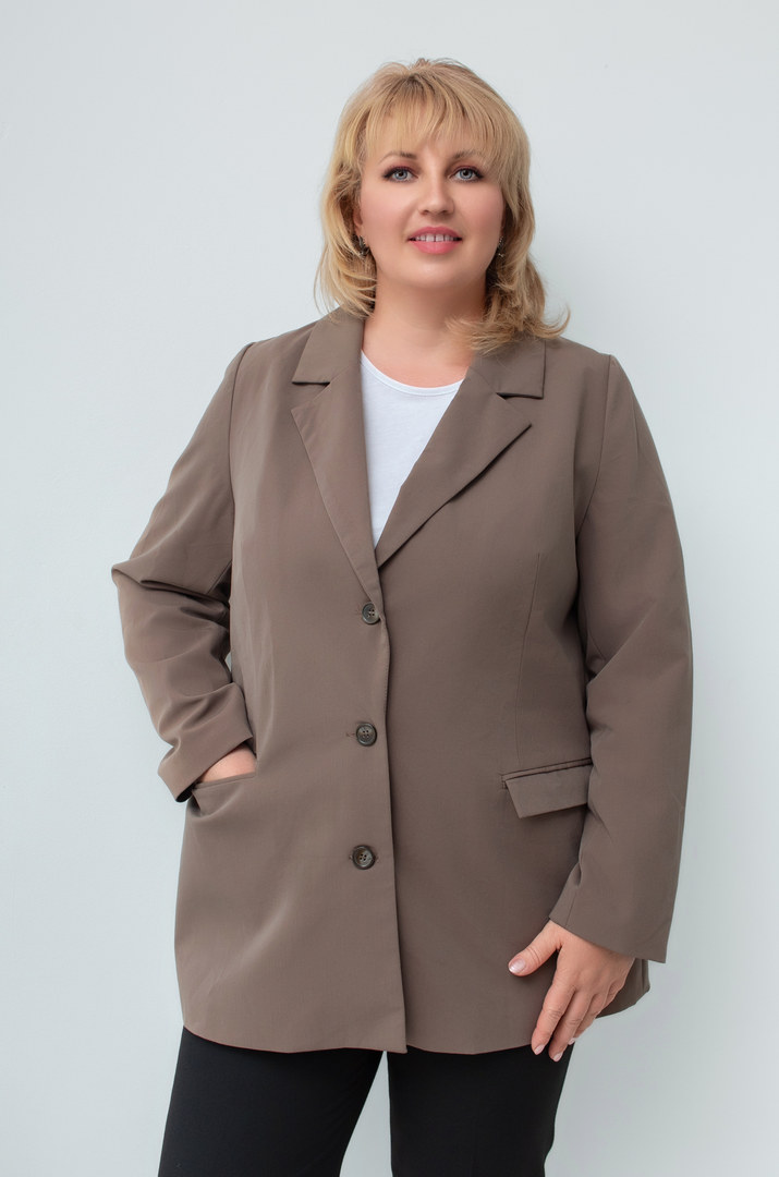 Классический удлиненный пиджак супер батал