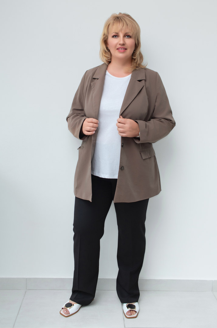 Классический удлиненный пиджак супер батал