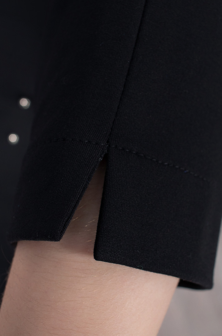 Піджак з кишенями декорованими перлинами батал