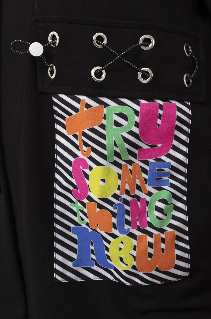 Піджак з яскравими кишенями батал