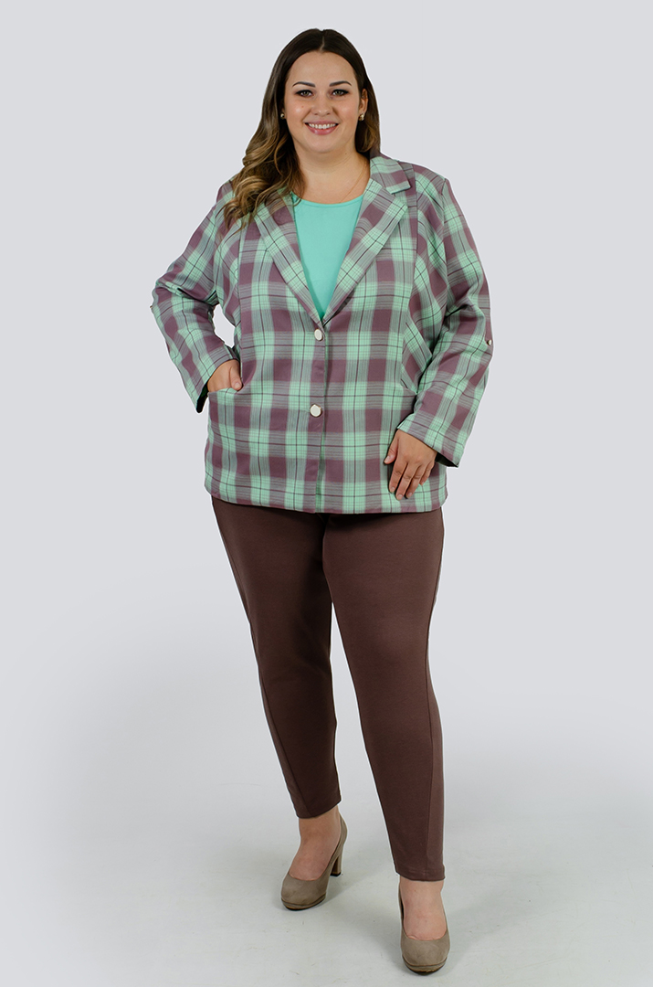 Пиджак в клеточку больших размеров