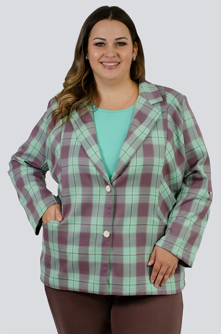 Пиджак в клеточку больших размеров