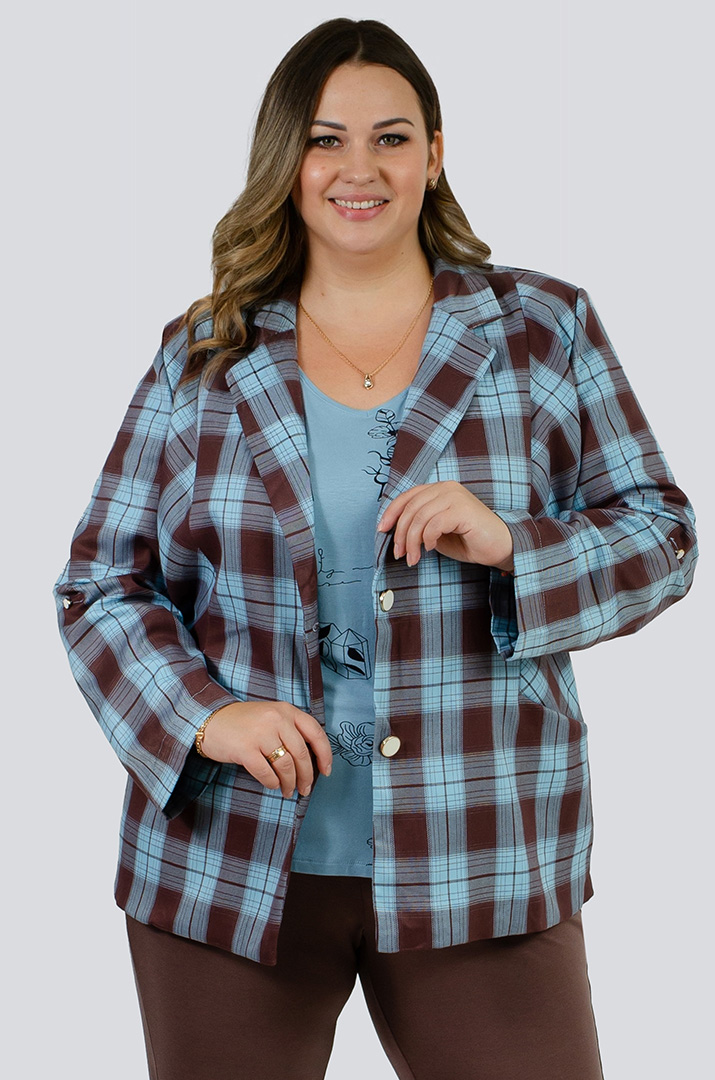 Пиджак в клеточку больших размеров