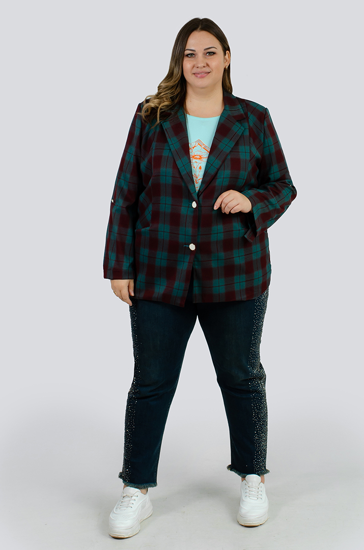 Пиджак в клеточку больших размеров