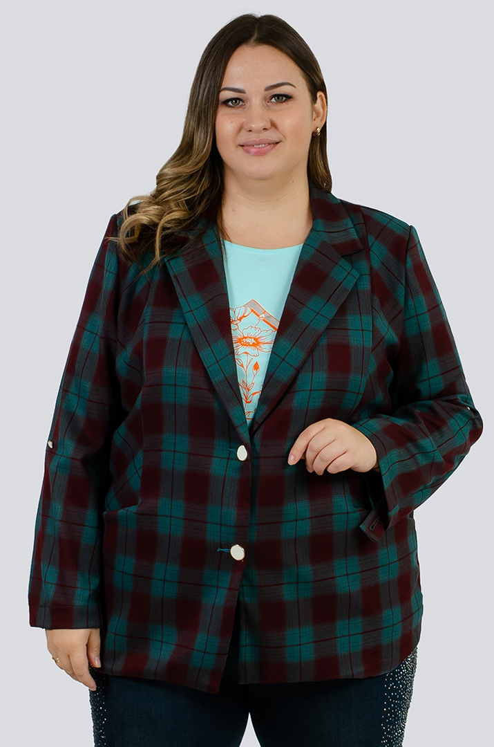 Пиджак в клеточку больших размеров