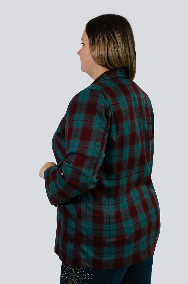 Пиджак в клеточку больших размеров