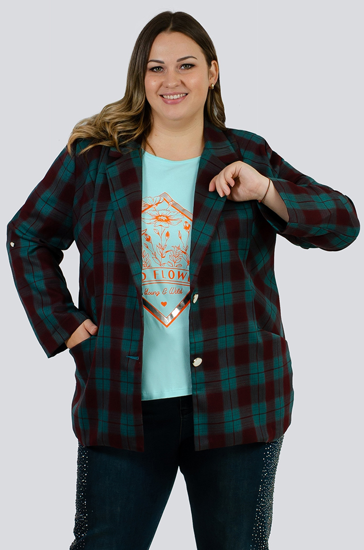 Пиджак в клеточку больших размеров