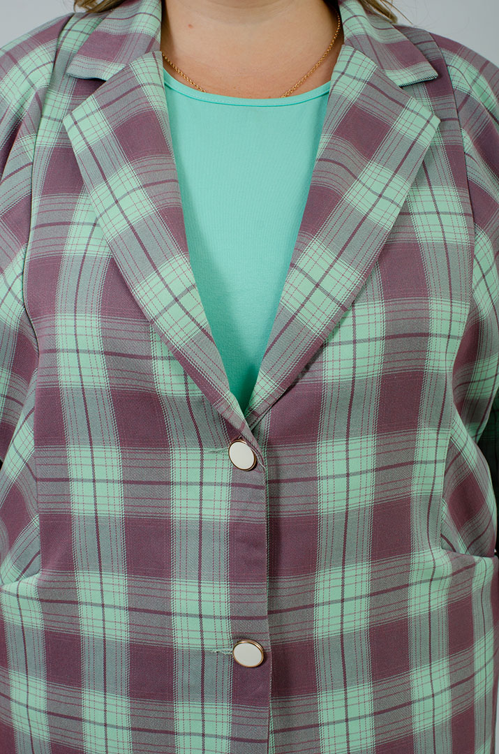 Пиджак в клеточку больших размеров
