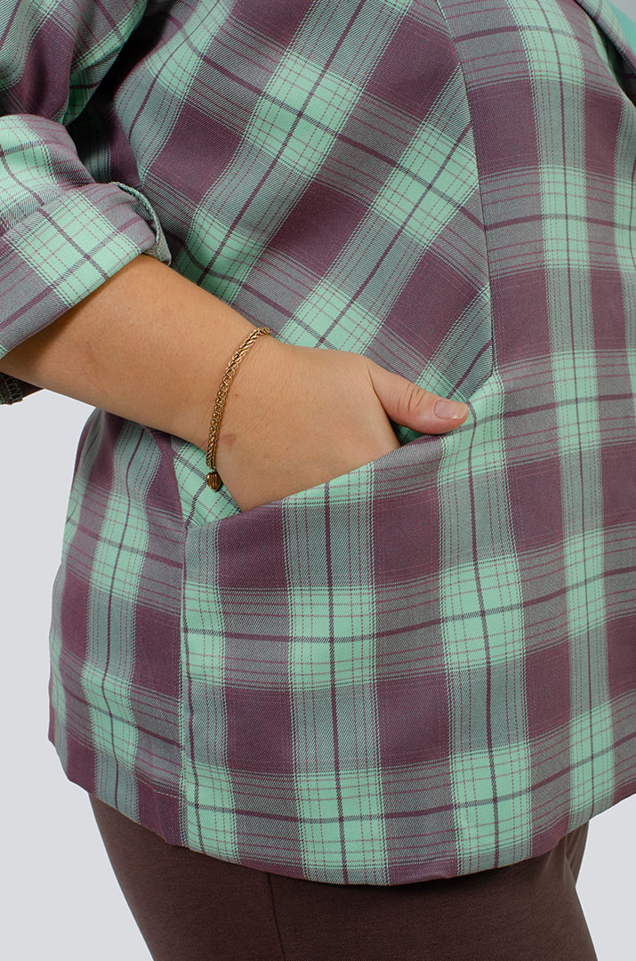 Пиджак в клеточку больших размеров