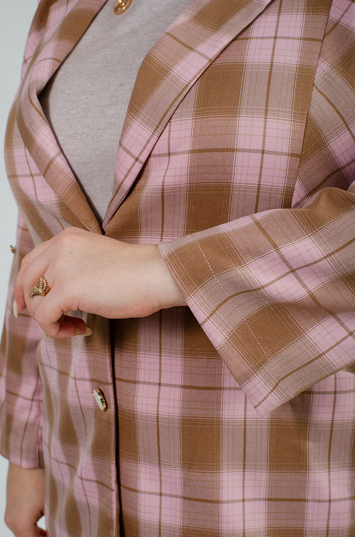 Пиджак в клеточку больших размеров