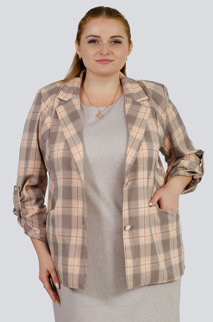 Пиджак в клеточку больших размеров