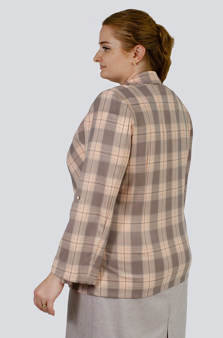 Пиджак в клеточку больших размеров