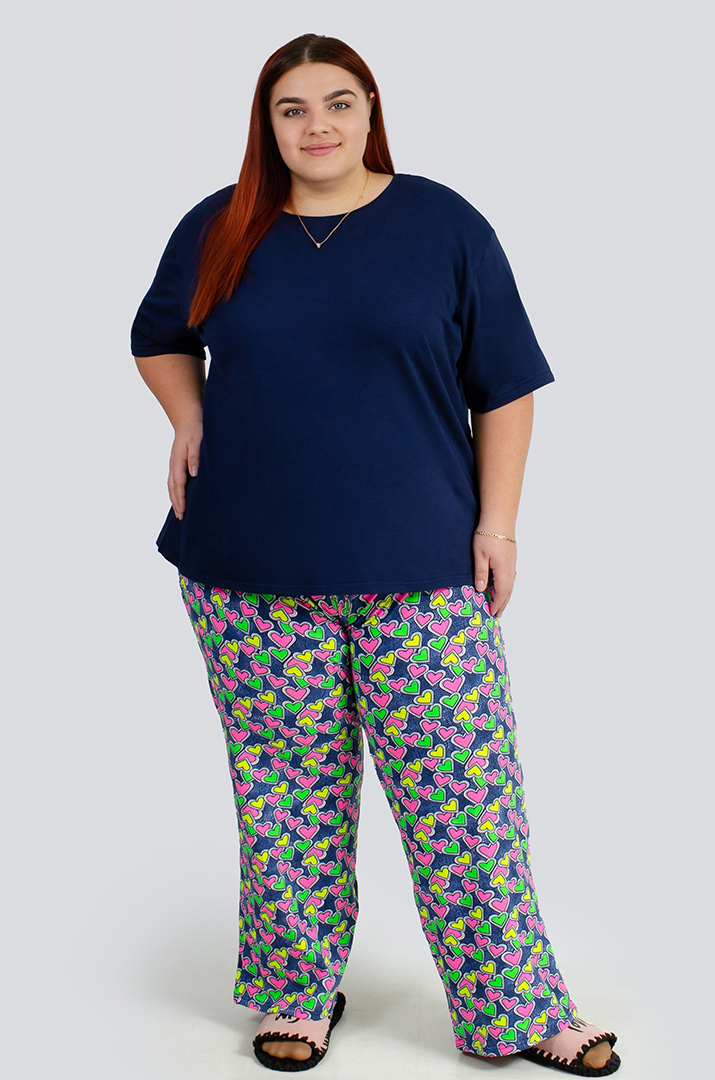 Піжама з брюками великих розмірів