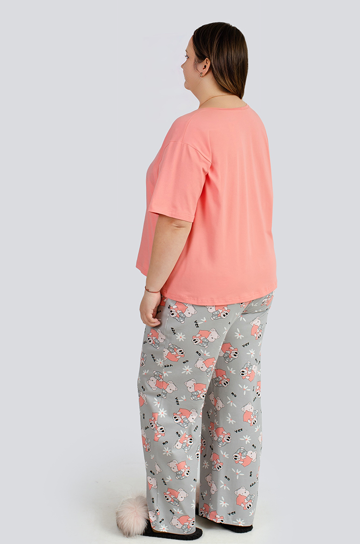 Піжама з брюками великих розмірів