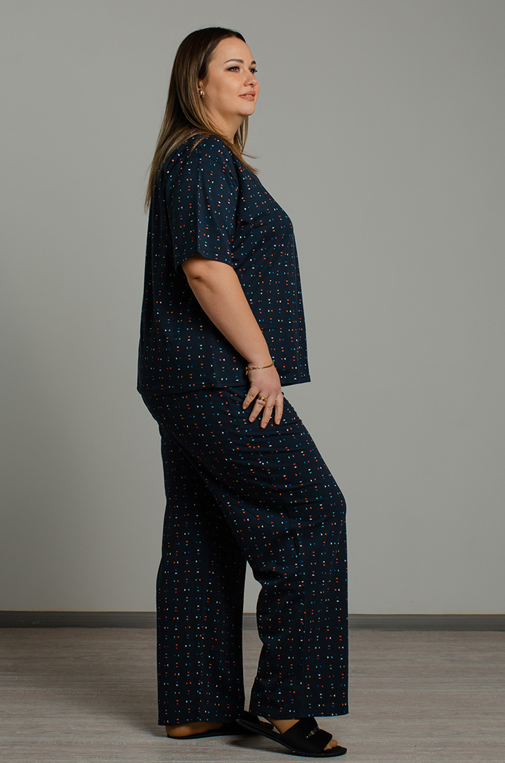 Піжама з брюками великих розмірів