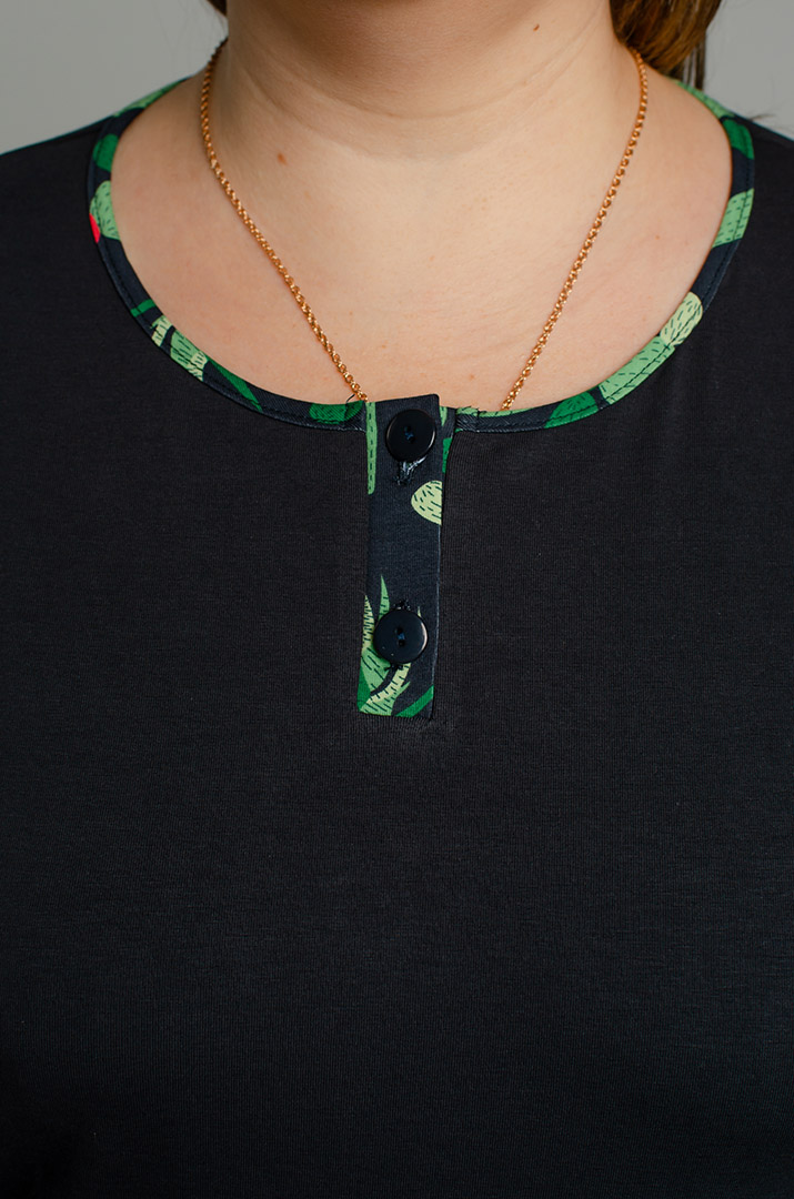 Трикотажная пижама с брюками больших размеров