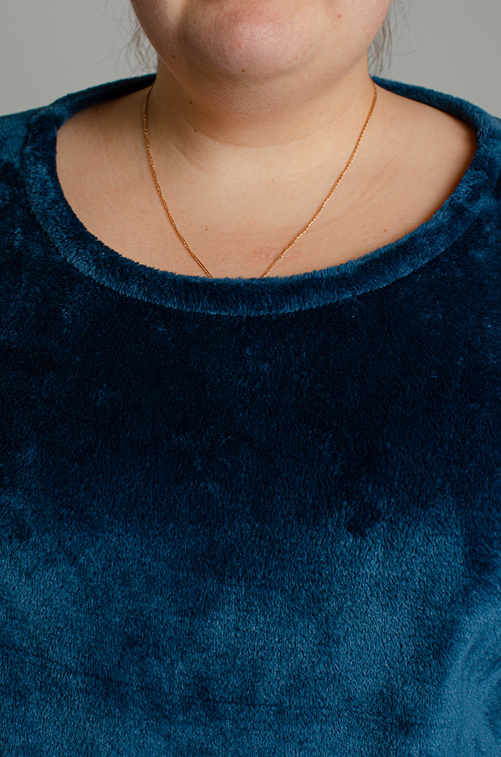 Махровая пижама в принт больших размеров