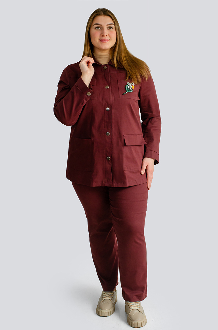 Джинсовый пиджак больших размеров