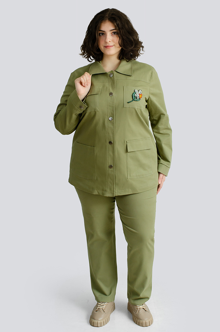 Джинсовый пиджак больших размеров