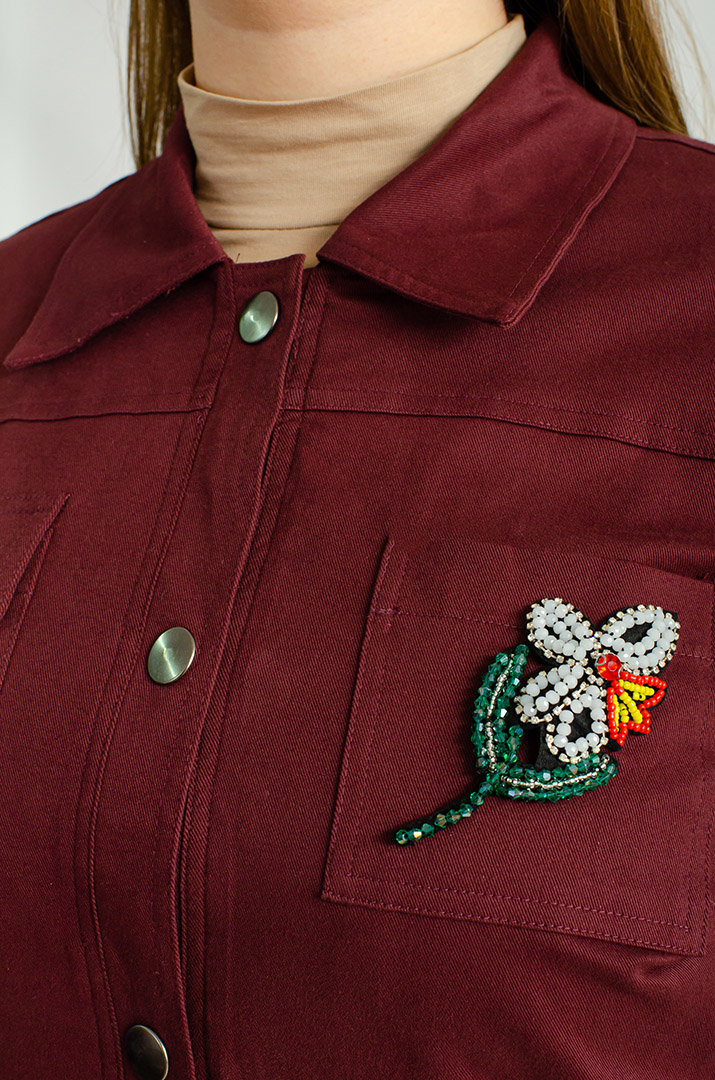 Джинсовый пиджак больших размеров