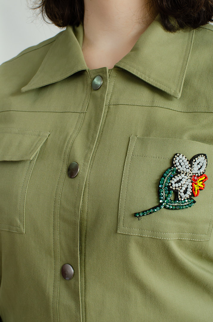 Джинсовый пиджак больших размеров