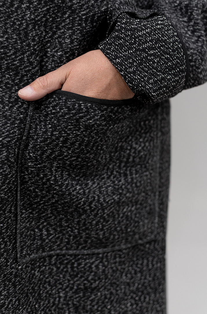 Пальто букле з прикрасою супер батал