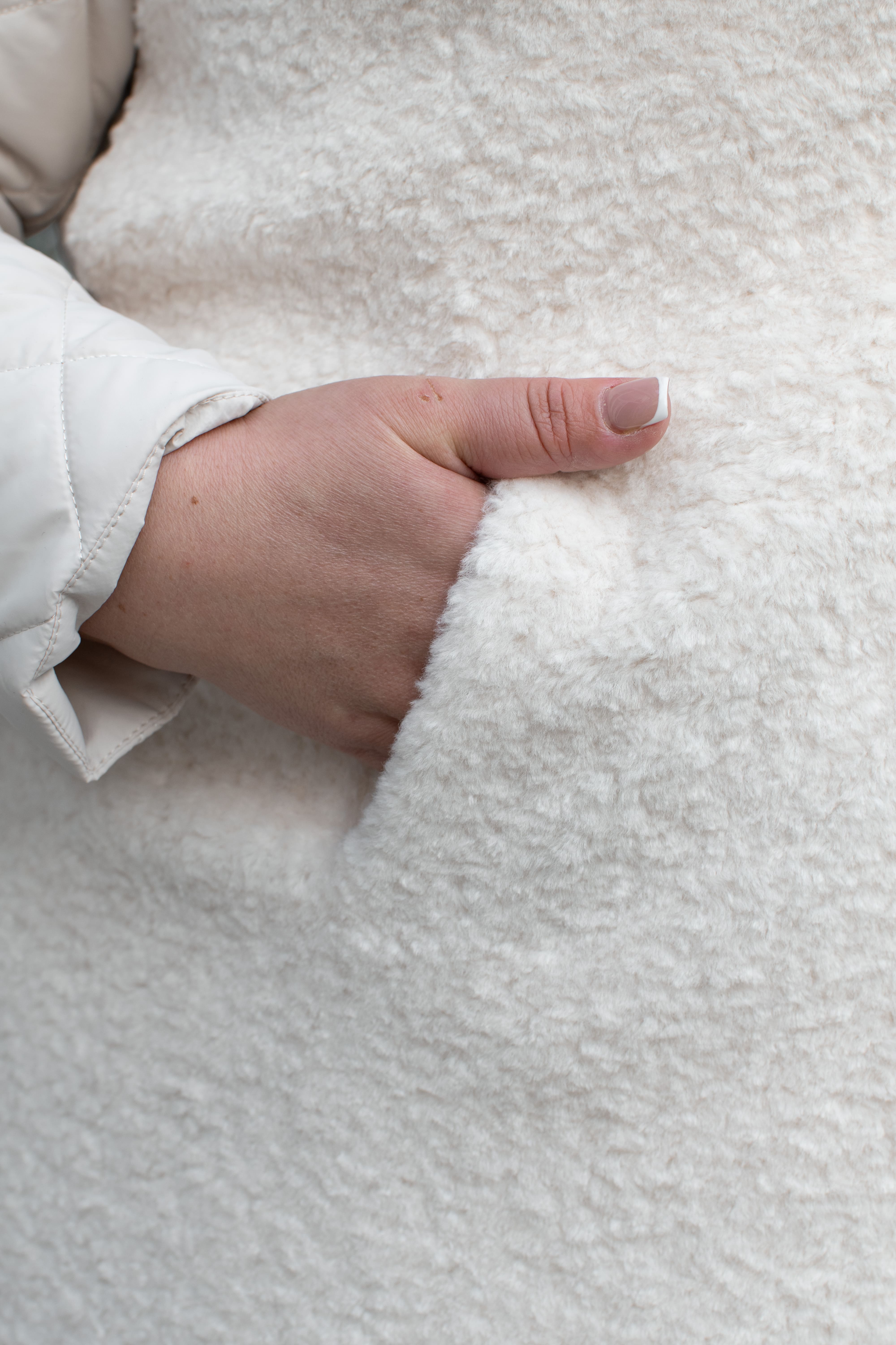 Пальто-трансформер плащівка та штучне хутро батал