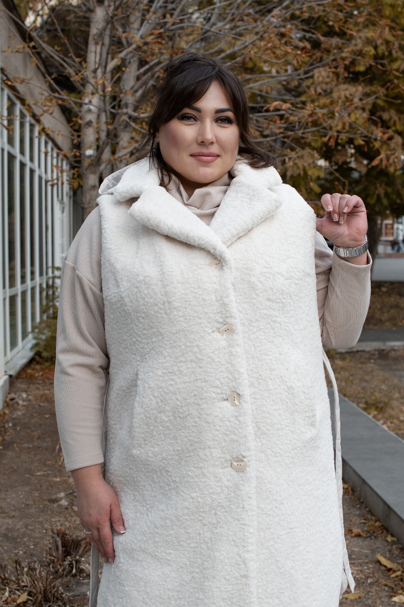 Пальто-трансформер плащівка та штучне хутро батал