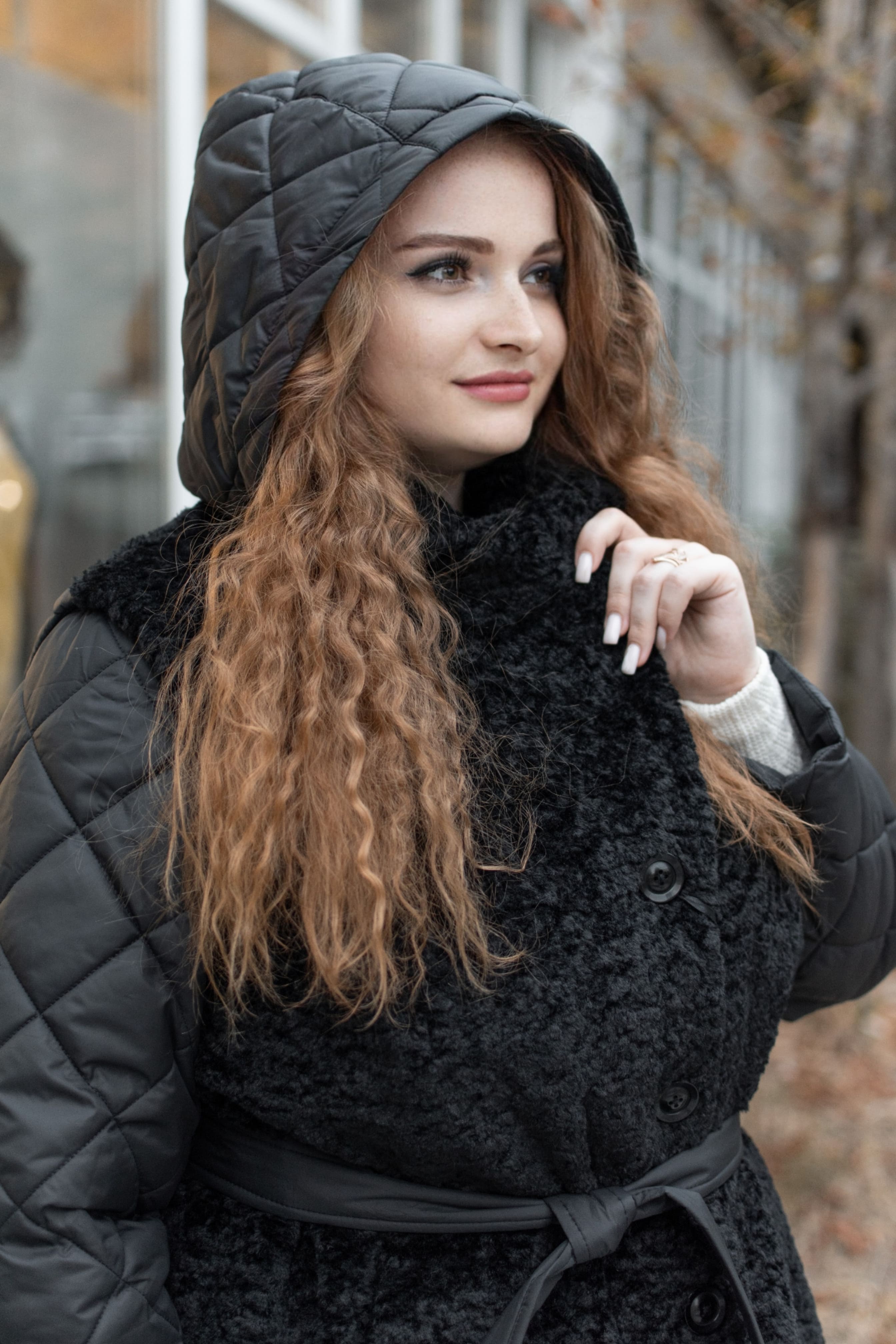 Пальто-трансформер плащівка та штучне хутро батал