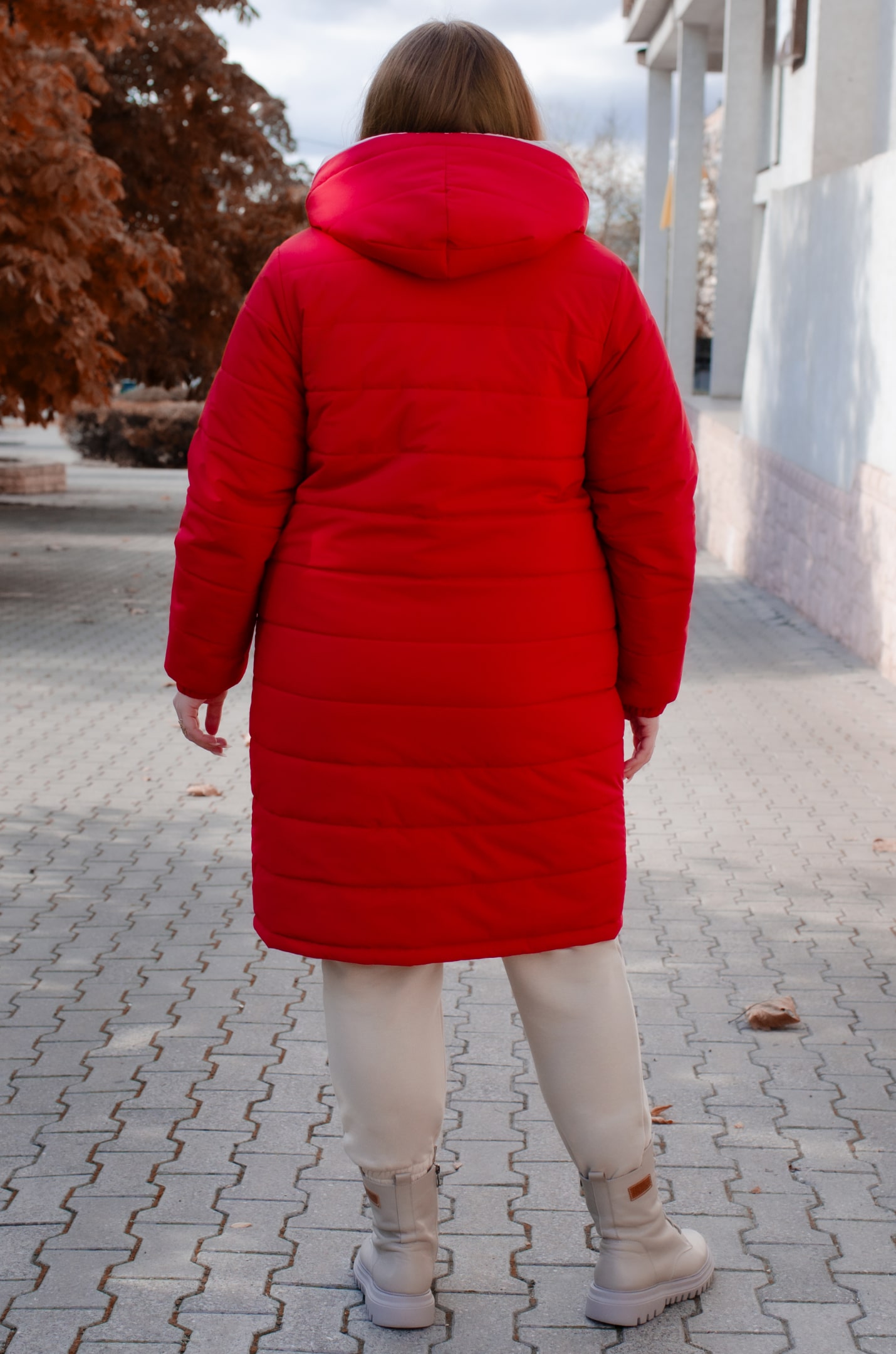 Пальто двостороннє тепле великих розмірів