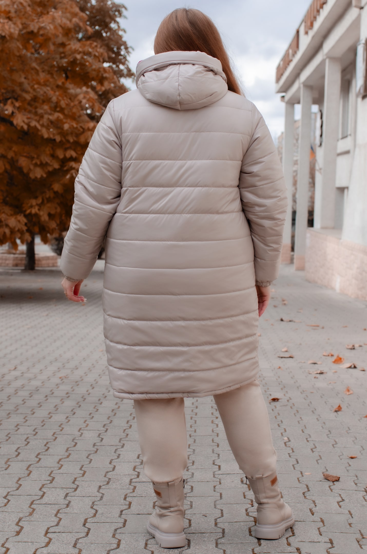 Пальто двостороннє тепле великих розмірів