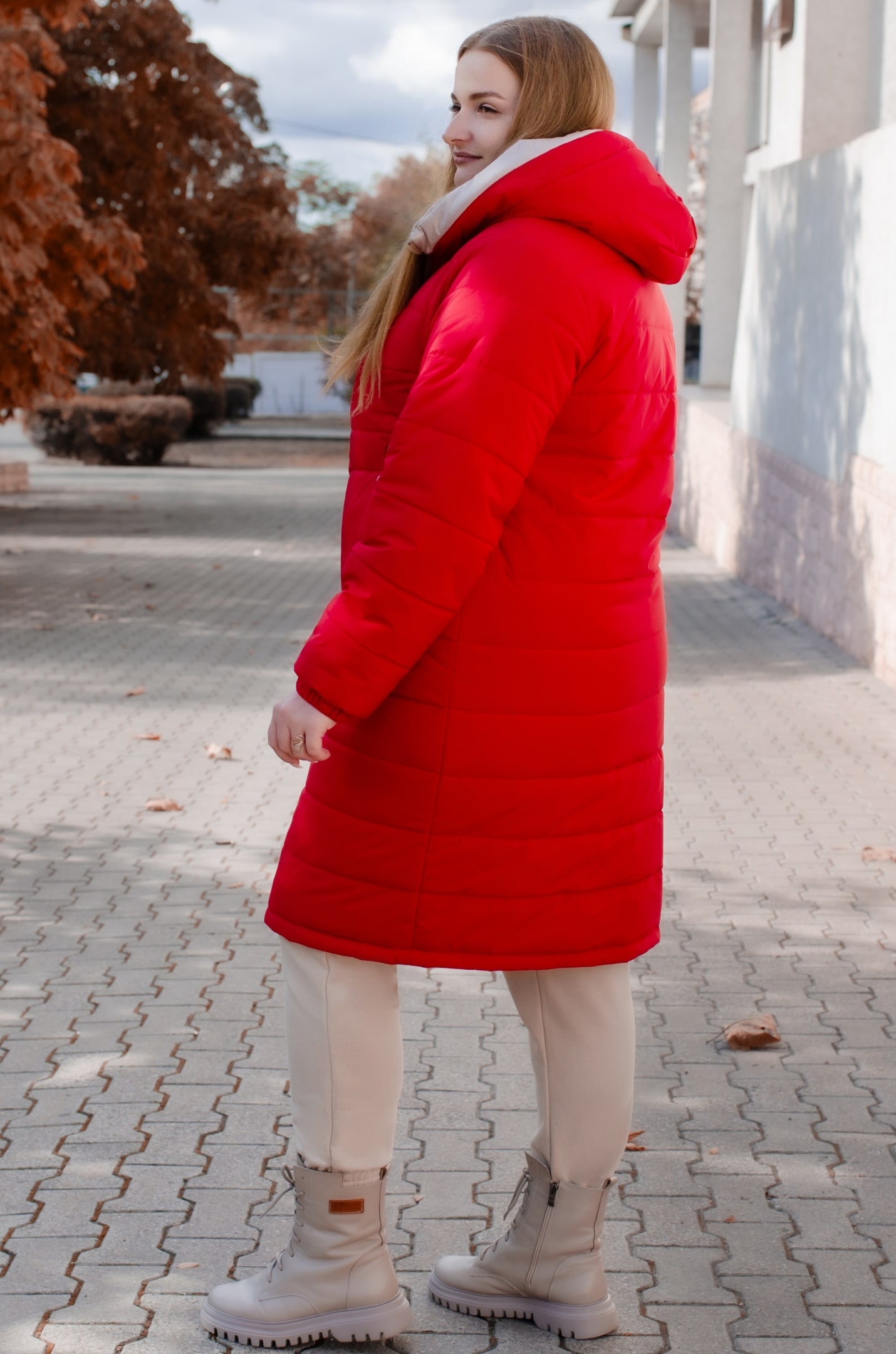 Пальто двостороннє тепле великих розмірів