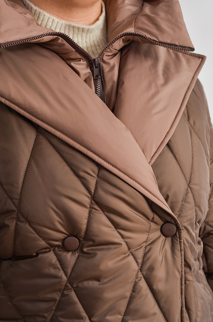 Зимове коротке пальто зі знімним капюшоном великих розмірів