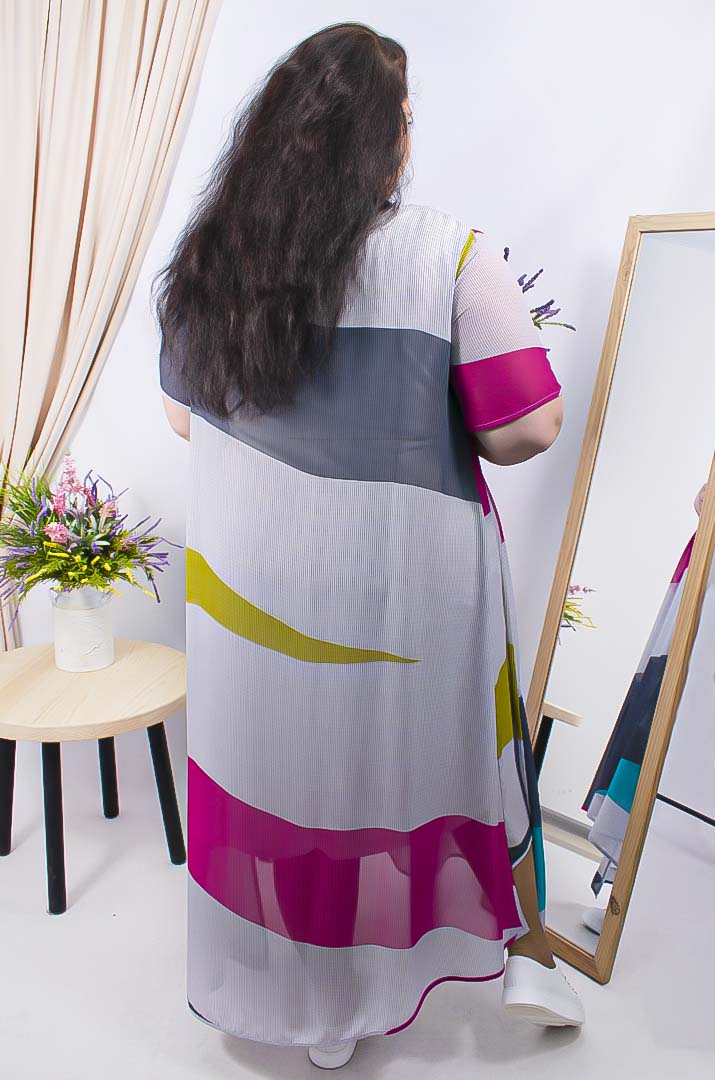 Сукня шифонова супер батал