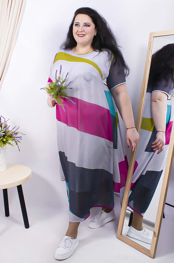 Сукня шифонова супер батал