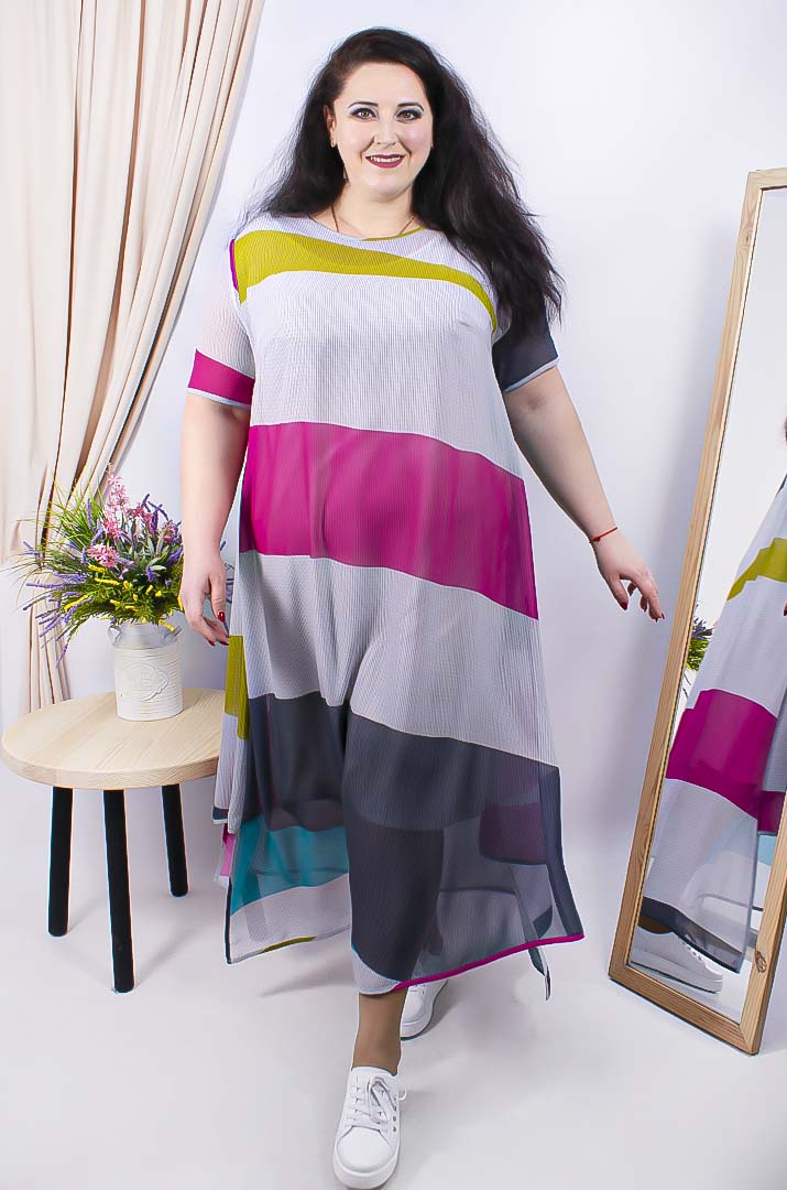 Сукня шифонова супер батал