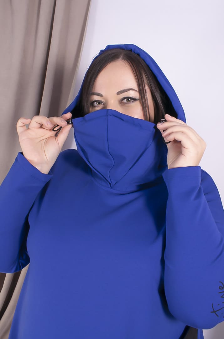 Платье повседневное миди батал