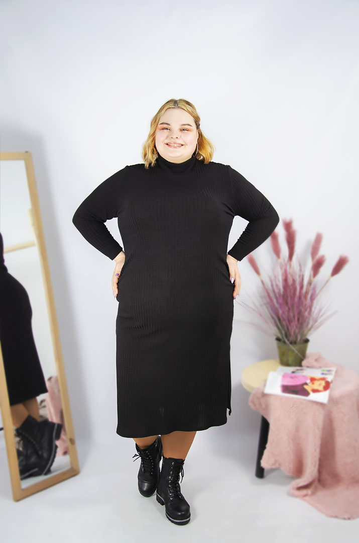 Сукня повсякденна трикотаж батал