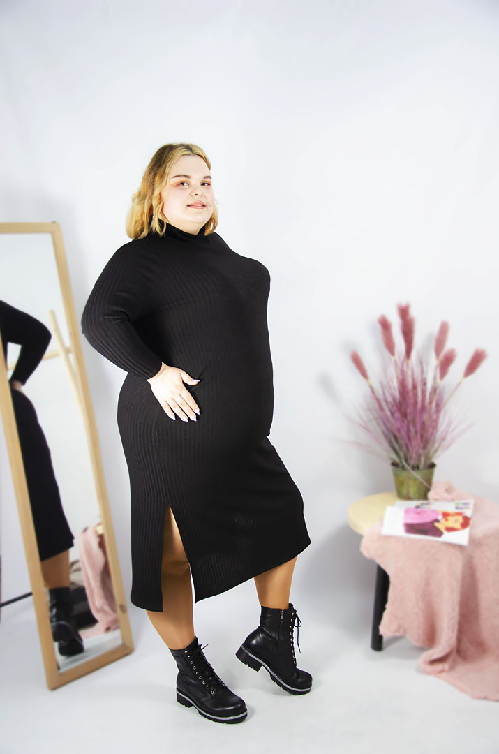 Сукня повсякденна трикотаж батал