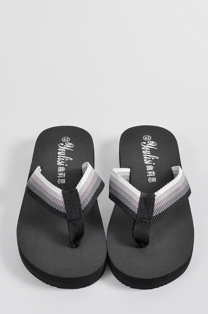 В’єтнамки в чорному кольорі з градієнтним принтом великих розмірів