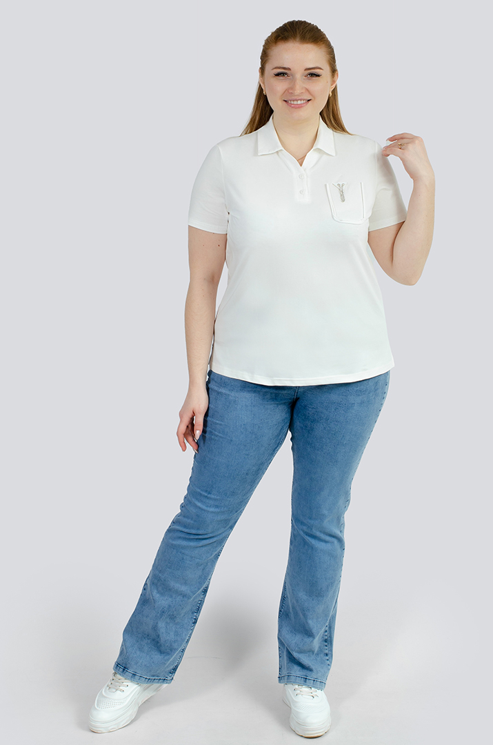 Поло з прикрасою великих розмірів