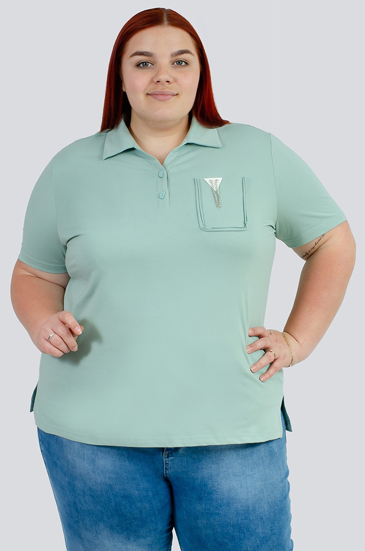 Поло з прикрасою великих розмірів